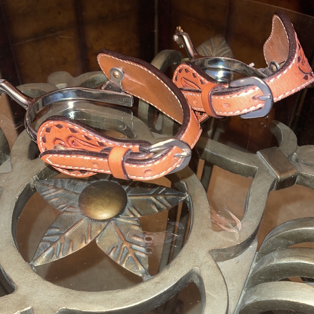 Spurs With Leather Attachments View 4